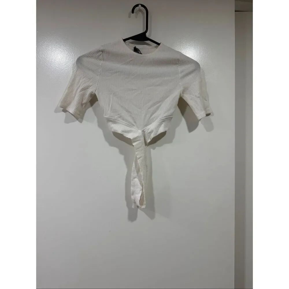 REFORMATION white crop top size XS